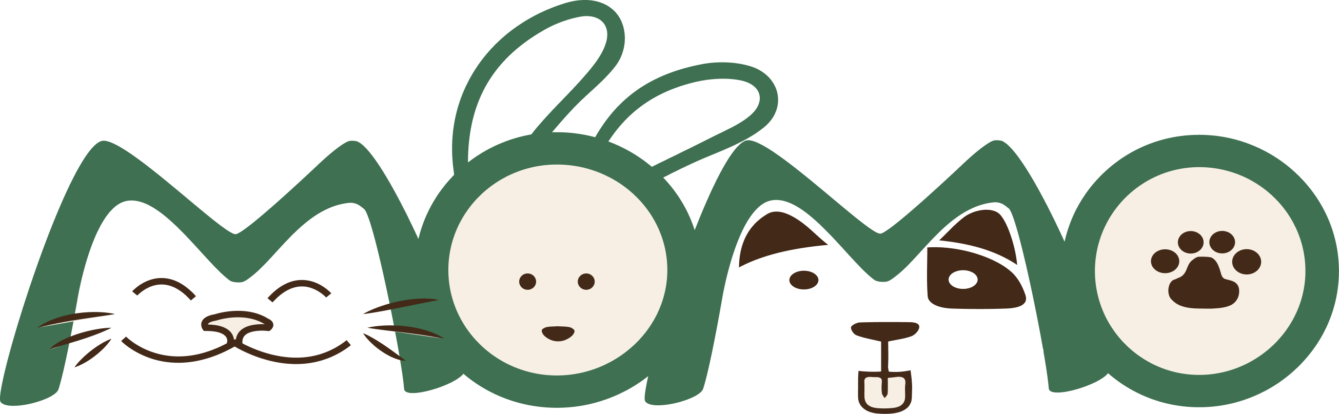 MOMO Pet Spa Logo Illustration