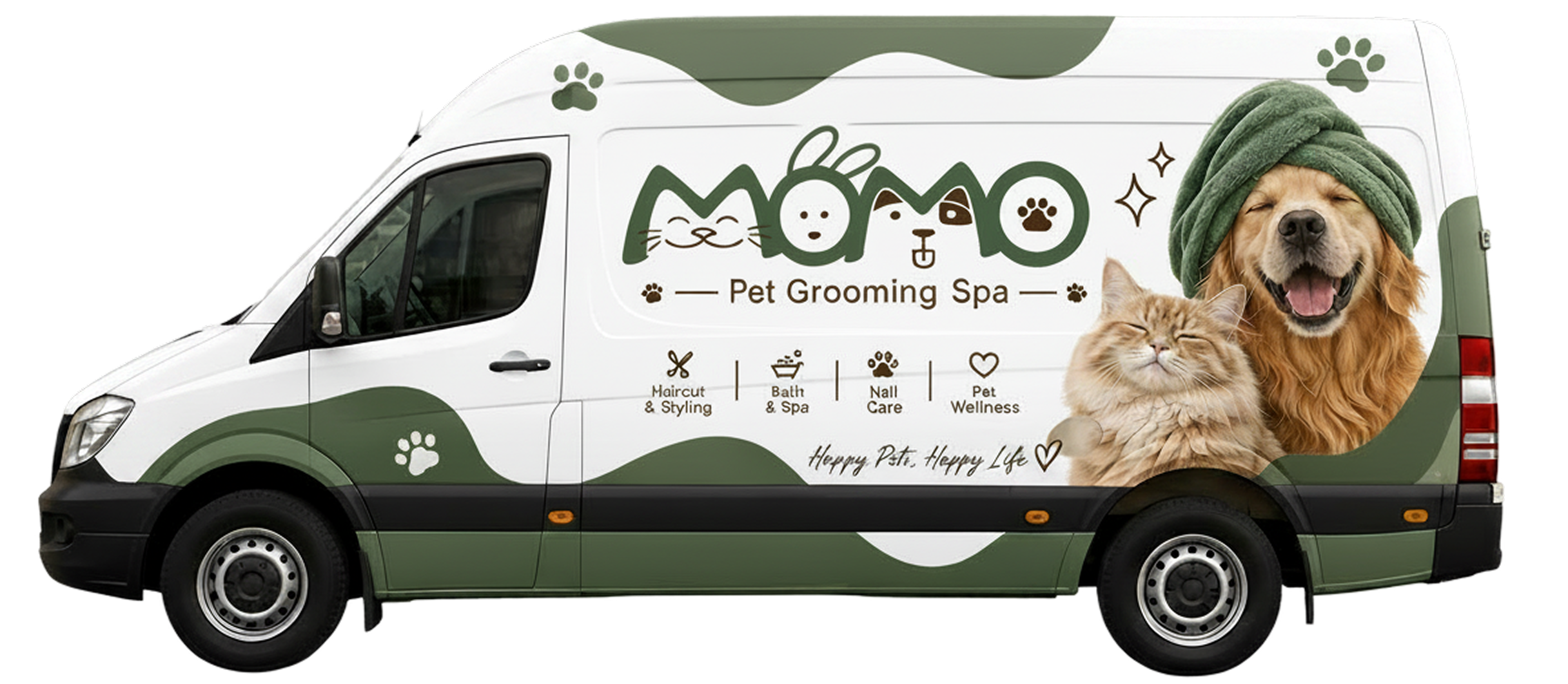 Momo Custom State-of-the-Art Mobile Grooming Salon Van